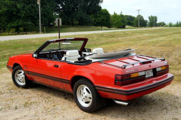 1984 Ford Mustang GT convertible rear