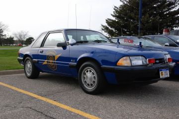 Michigan State Police cars -- 1992 Ford Mustang 5.0