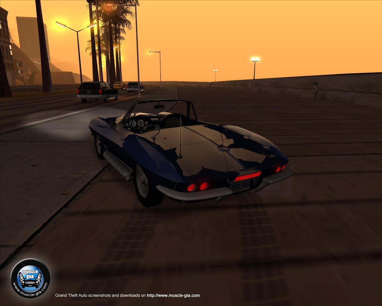 Screenshot of Chevrolet Corvette 1967 Convertible mod for GTA San Andreas