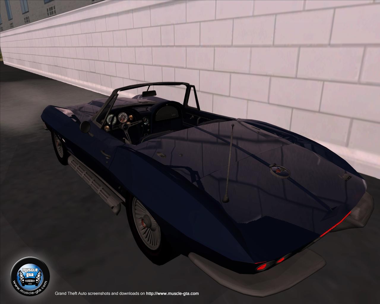Screenshot of Chevrolet Corvette 1967 Convertible mod for GTA San Andreas
