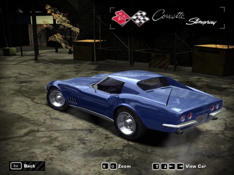 Screenshot of Chevrolet Corvette Stingray 1969 mod for Need For Speed Most Wanted
